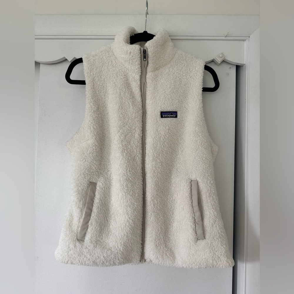 Patagonia White Fleece Vest